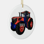 Illustratie van de tractorcartoon keramisch ornament (Rechts)