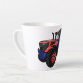 Illustratie van de tractorcartoon latte mok (Linkerhoek)