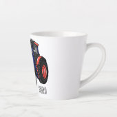 Illustratie van de tractorcartoon latte mok (Rechts)