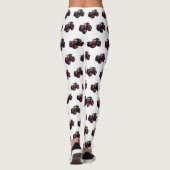 Illustratie van de tractorcartoon leggings (Achterkant)