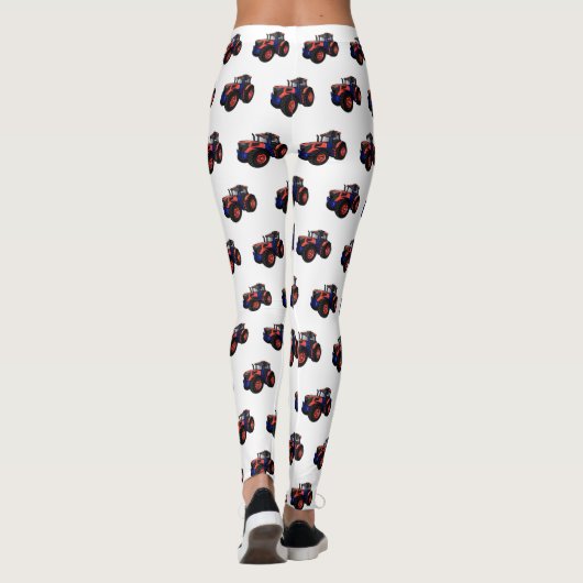 Illustratie van de tractorcartoon leggings (Achterkant)