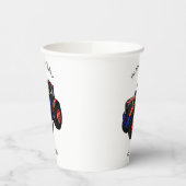 Illustratie van de tractorcartoon papieren bekers (Links)