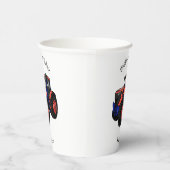 Illustratie van de tractorcartoon papieren bekers (Rechts)