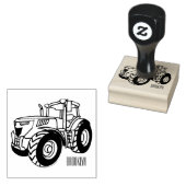 Illustratie van de tractorcartoon rubberstempel (Gestempeld)