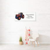 Illustratie van de tractorcartoon spandoek (Insitu)