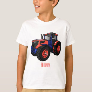 Illustratie van de tractorcartoon t-shirt