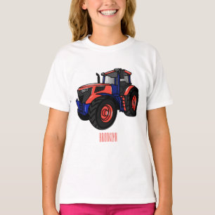 Illustratie van de tractorcartoon t-shirt