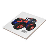 Illustratie van de tractorcartoon tegeltje (Zijkant)