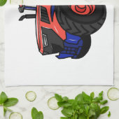 Illustratie van de tractorcartoon theedoek (Gevouwen)