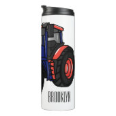 Illustratie van de tractorcartoon thermosbeker (Geroteerd rechts)