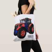 Illustratie van de tractorcartoon tote bag (Dichtbij)