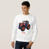 Illustratie van de tractorcartoon trui (Voorkant volledig)