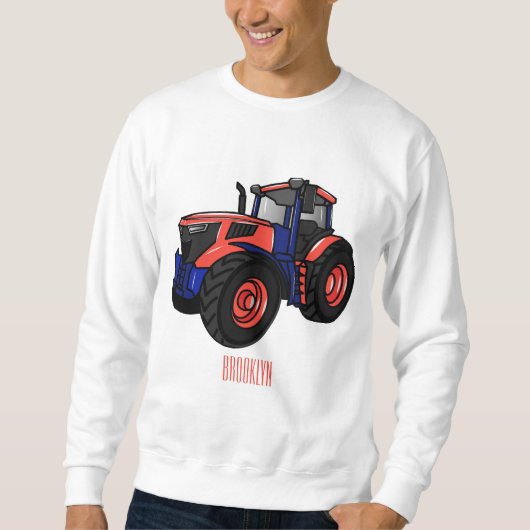 Illustratie van de tractorcartoon trui (Voorkant)