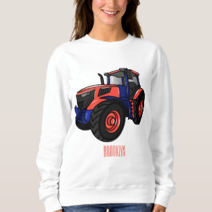 Illustratie van de tractorcartoon trui