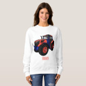 Illustratie van de tractorcartoon trui (Voorkant volledig)