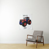 Illustratie van de tractorcartoon wandkleed (In situ)