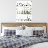 Illustratie van de "Traite de la Pesanteur de Canvas Afdruk (Insitu (Slaapkamer))