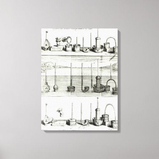 Illustratie van de "Traite de la Pesanteur de Canvas Afdruk (Voorkant)