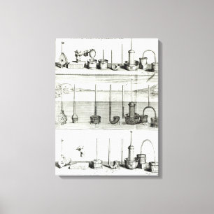 Illustratie van de "Traite de la Pesanteur de Canvas Afdruk