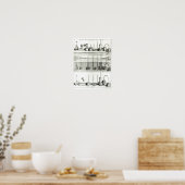Illustratie van de "Traite de la Pesanteur de Poster (Keuken)