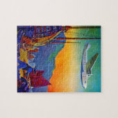 illustratie van de Transpacific Travel Art Legpuzzel (Horizontaal)