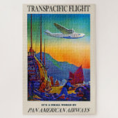 illustratie van de Transpacific Travel Art Legpuzzel (Verticaal)