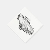 Illustratie van de triomf TR4-sportauto Servetten (Hoek)