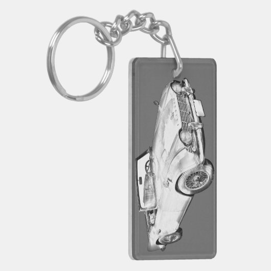 Illustratie van de triomf TR4-sportauto Sleutelhanger (Voorkant Links)