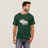 Illustratie van de triomf TR4-sportauto T-shirt (Voorkant volledig)