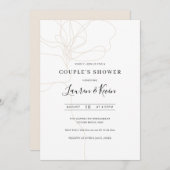 Illustratie van de uitnodiging voor de douche van (Voorkant / Achterkant)