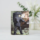  illustratie van de Victoriaans duikspaarstand Briefkaart (Staand voorkant)