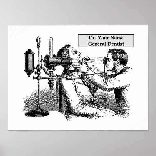  illustratie van de Victoriaans Era Dentist Poster (Voorkant)
