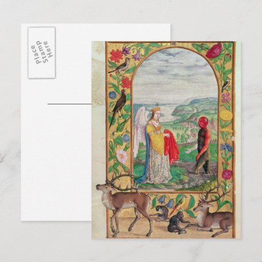 Illustratie van de vierde parabel briefkaart (Voorkant / Achterkant)