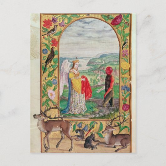 Illustratie van de vierde parabel briefkaart (Voorkant)