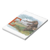 Illustratie van de visserij op olifanten notitieblok (Linkerzijde)
