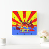 Illustratie van de vlag van de staat Arizona  Vierkante Klok (Huis)