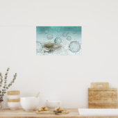 Illustratie van de vogelgriepcellen poster (Keuken)