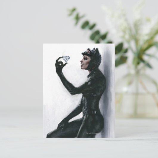 Illustratie van de vrouw briefkaart (Staand voorkant)