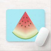Illustratie van de watermeloenvlek op blauw muismat (Met muis)