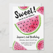Illustratie van de Waterverf Cute Watermelon Kaart (Voorkant)