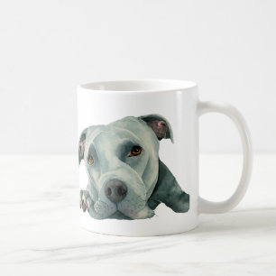 Illustratie van de Waterverf Sweet Pit Bull Dog Koffiemok