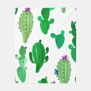 illustratie van de waterverf van de groene-inkt-wo fleece deken