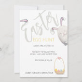 Illustratie van de Waterverf van de paaseihunt Kaart (Voorkant)