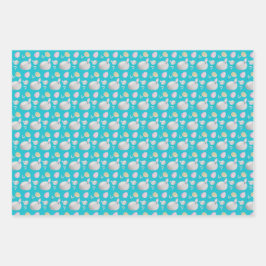 Illustratie van de Waterverf van de paaskoeienbund Inpakpapier Vel