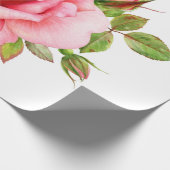 illustratie van de waterverf van een roze roze roz cadeaupapier (Hoek)