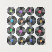 illustratie van de waterverf van een vinyllp-retro wandkleed (Voorkant (horizontaal))