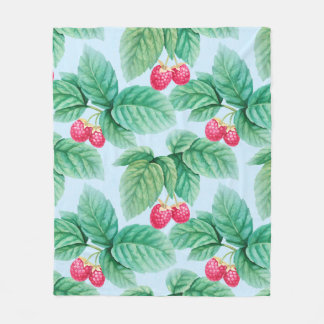 illustratie van de waterverf van frambozen. Naadlo Fleece Deken