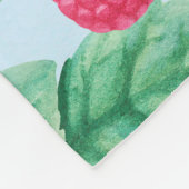illustratie van de waterverf van frambozen. Naadlo Fleece Deken (Hoek)