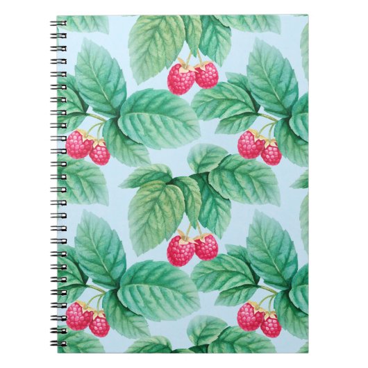 illustratie van de waterverf van frambozen. Naadlo Notitieboek (Voorkant)