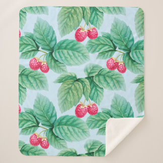 illustratie van de waterverf van frambozen. Naadlo Sherpa Deken